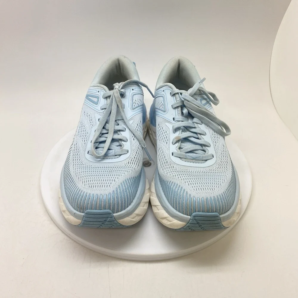 Hoka One One Sneakers Womens 8.5  Bondi 7 1110519 IRW Blue Gym Running Shoes